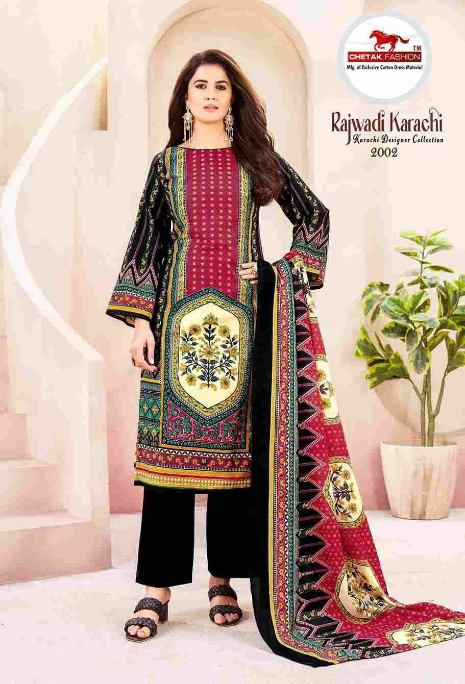 Rajwadi Karachi Vol-2 By Chetak Fashion 2001 To 2010 Series Beautiful Festive Suits Colorful Stylish Fancy Casual Wear & Ethnic Wear Cotton Print Dresses At Wholesale Price