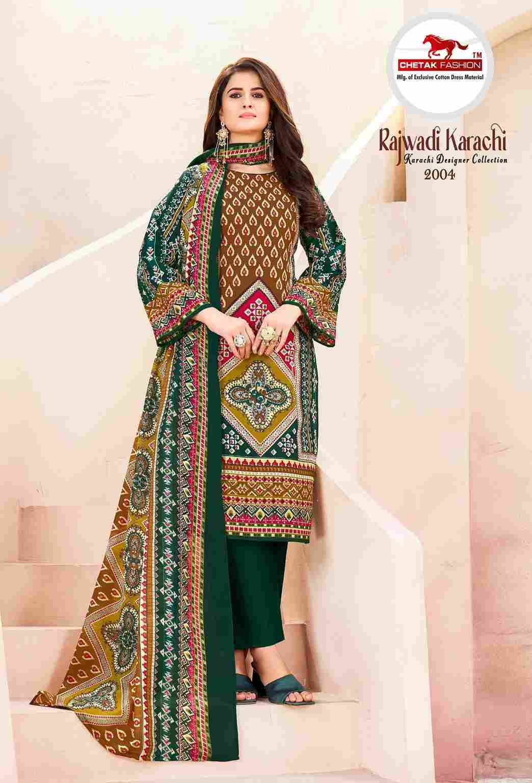 Rajwadi Karachi Vol-2 By Chetak Fashion 2001 To 2010 Series Beautiful Festive Suits Colorful Stylish Fancy Casual Wear & Ethnic Wear Cotton Print Dresses At Wholesale Price