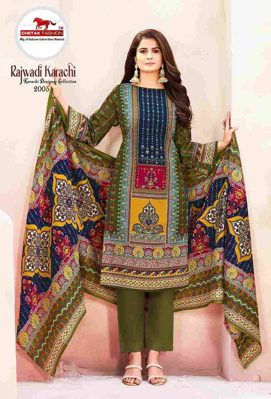 Rajwadi Karachi Vol-2 By Chetak Fashion 2001 To 2010 Series Beautiful Festive Suits Colorful Stylish Fancy Casual Wear & Ethnic Wear Cotton Print Dresses At Wholesale Price