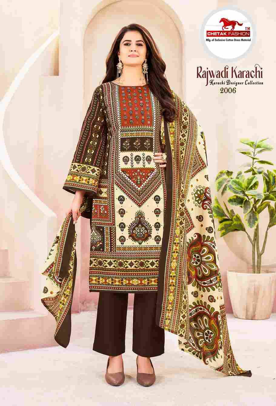 Rajwadi Karachi Vol-2 By Chetak Fashion 2001 To 2010 Series Beautiful Festive Suits Colorful Stylish Fancy Casual Wear & Ethnic Wear Cotton Print Dresses At Wholesale Price