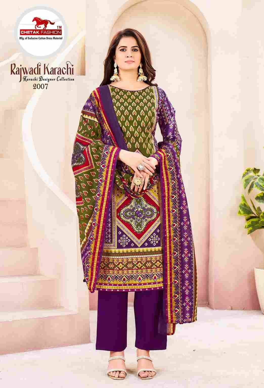 Rajwadi Karachi Vol-2 By Chetak Fashion 2001 To 2010 Series Beautiful Festive Suits Colorful Stylish Fancy Casual Wear & Ethnic Wear Cotton Print Dresses At Wholesale Price