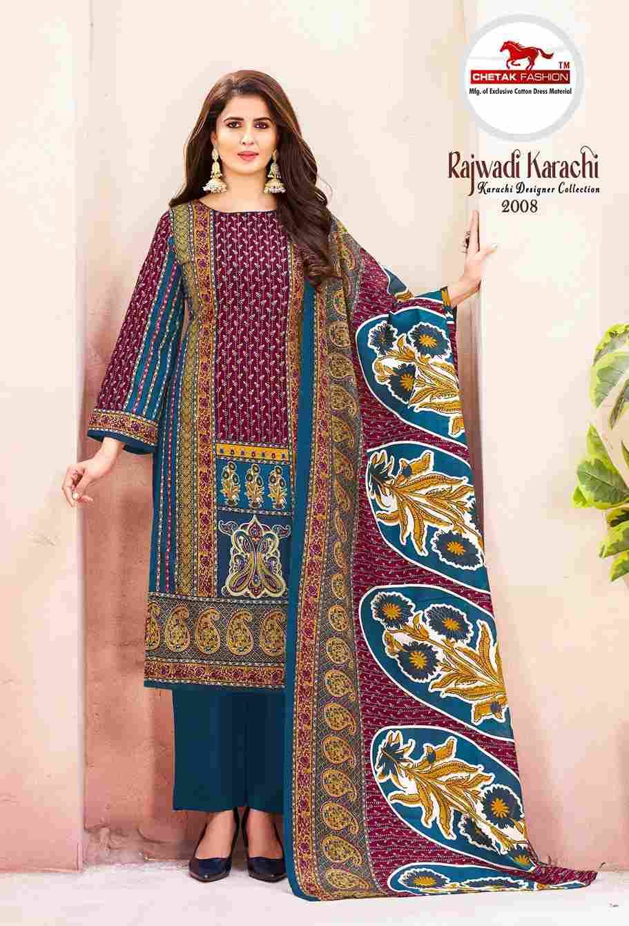 Rajwadi Karachi Vol-2 By Chetak Fashion 2001 To 2010 Series Beautiful Festive Suits Colorful Stylish Fancy Casual Wear & Ethnic Wear Cotton Print Dresses At Wholesale Price