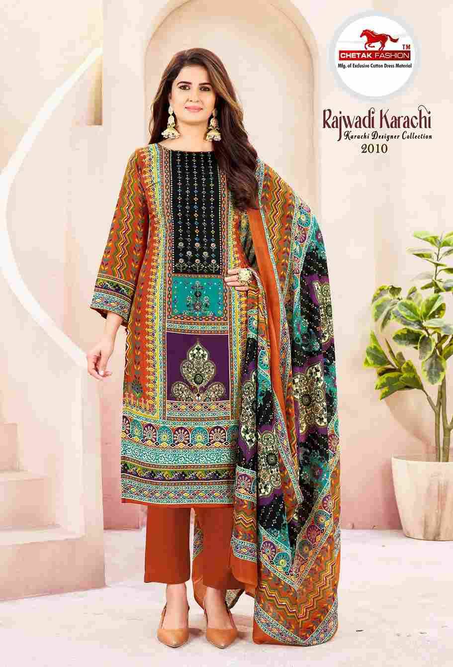 Rajwadi Karachi Vol-2 By Chetak Fashion 2001 To 2010 Series Beautiful Festive Suits Colorful Stylish Fancy Casual Wear & Ethnic Wear Cotton Print Dresses At Wholesale Price