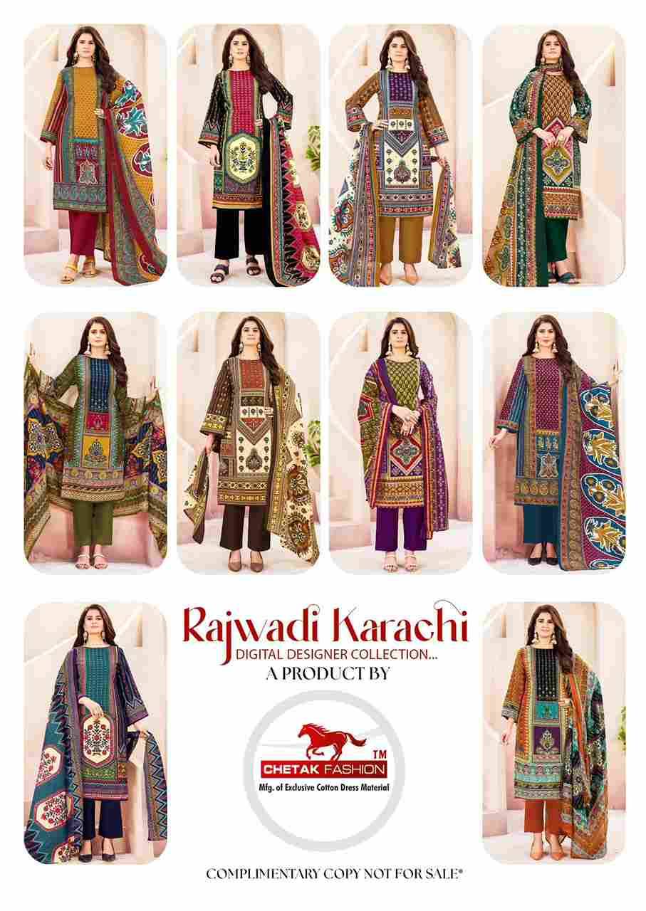 Rajwadi Karachi Vol-2 By Chetak Fashion 2001 To 2010 Series Beautiful Festive Suits Colorful Stylish Fancy Casual Wear & Ethnic Wear Cotton Print Dresses At Wholesale Price