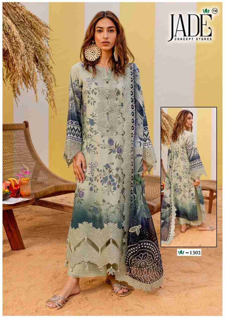 Crimson Exclusive Collection Vol-13 By Jade 1301 To 1306 Series Beautiful Suits Stylish Colorful Fancy Casual Wear & Ethnic Wear Pure Heavy Lawn Print Dresses At Wholesale Price