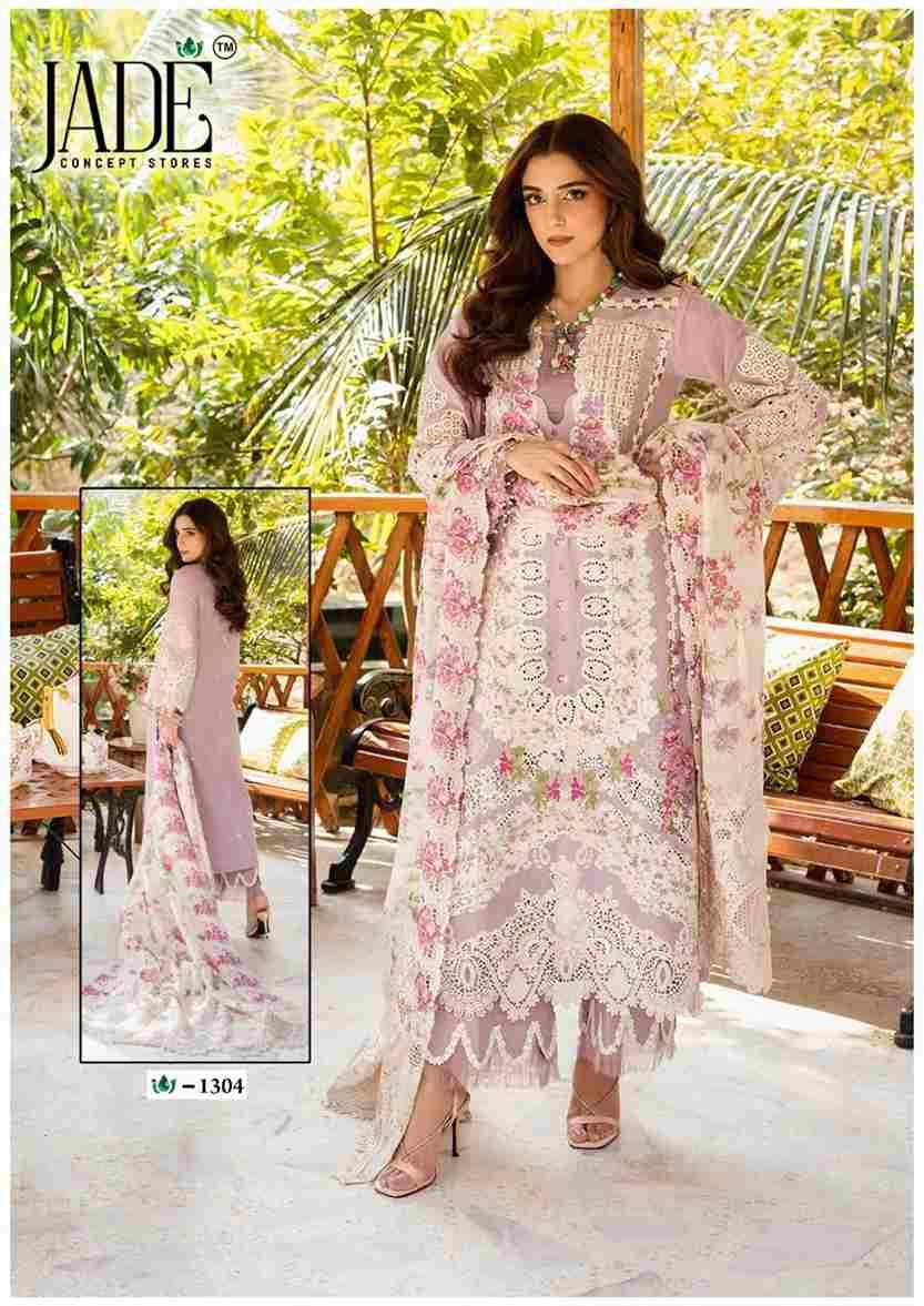 Crimson Exclusive Collection Vol-13 By Jade 1301 To 1306 Series Beautiful Suits Stylish Colorful Fancy Casual Wear & Ethnic Wear Pure Heavy Lawn Print Dresses At Wholesale Price