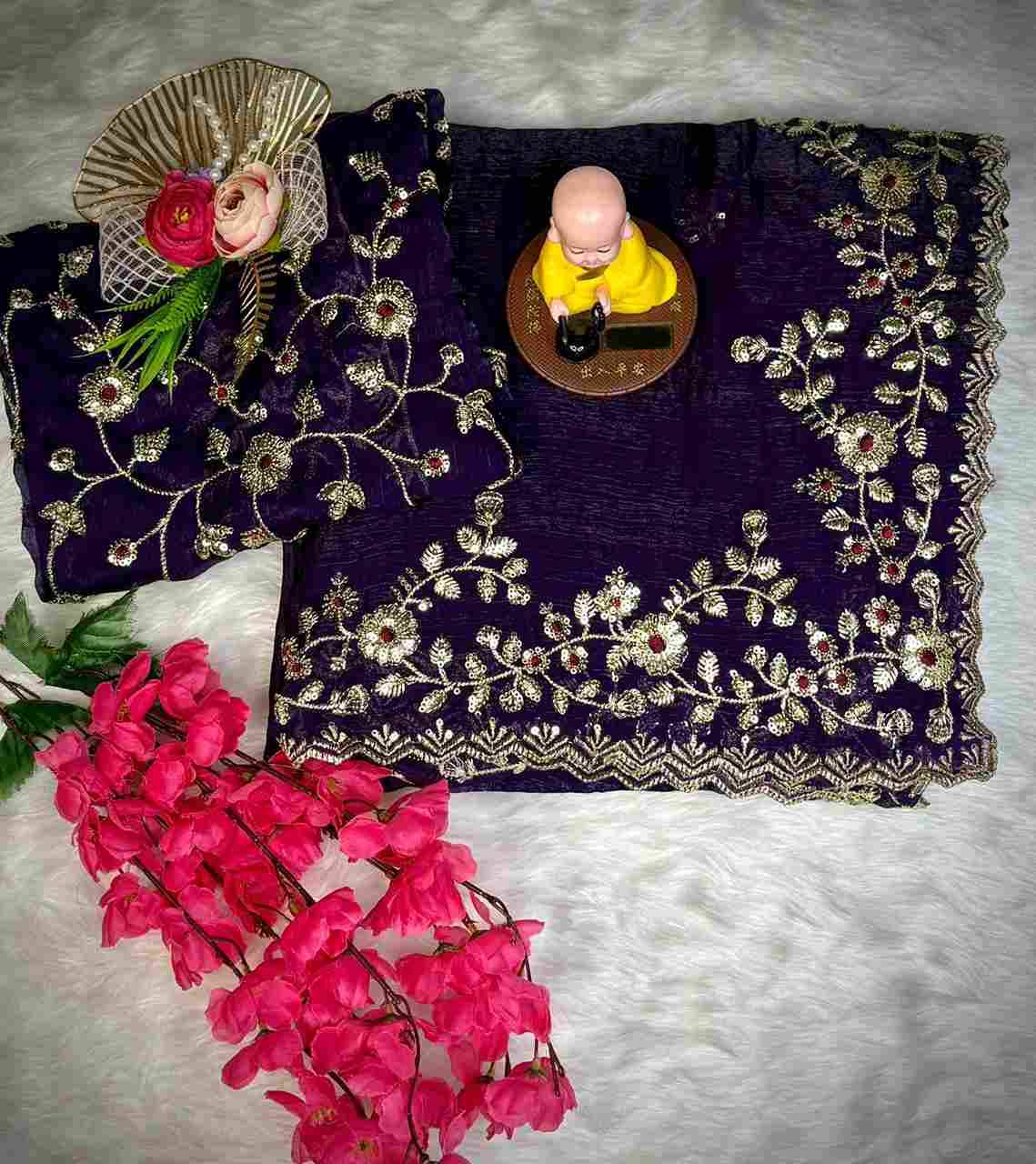 Vs-Viral By Fashid Wholesale Indian Traditional Wear Collection Beautiful Stylish Fancy Colorful Party Wear & Occasional Wear Heavy Soft Fandy Chiffon Silk Sarees At Wholesale Price