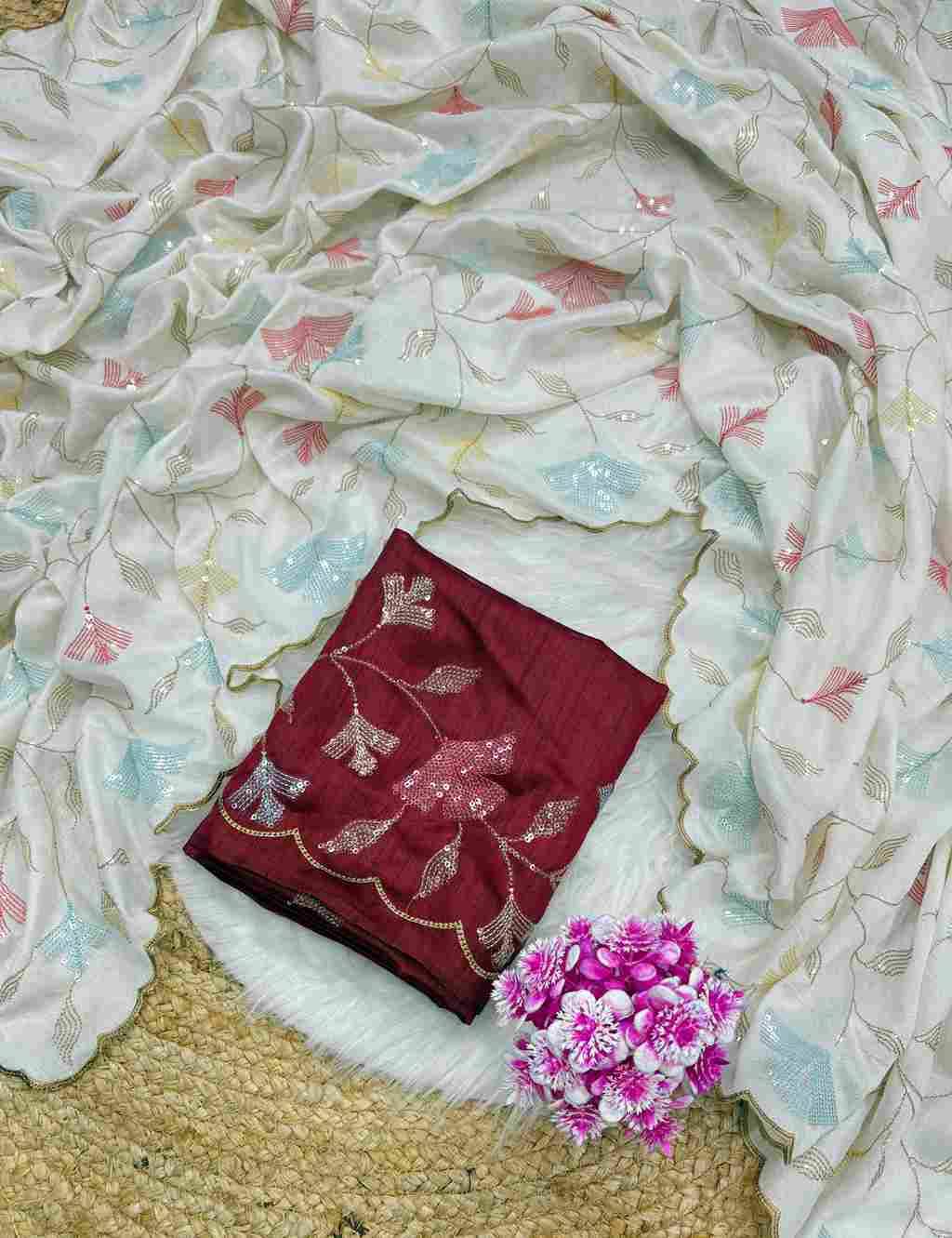 Vs-Falguni By Fashid Wholesale Indian Traditional Wear Collection Beautiful Stylish Fancy Colorful Party Wear & Occasional Wear Georgette Chiffon Silk Sarees At Wholesale Price