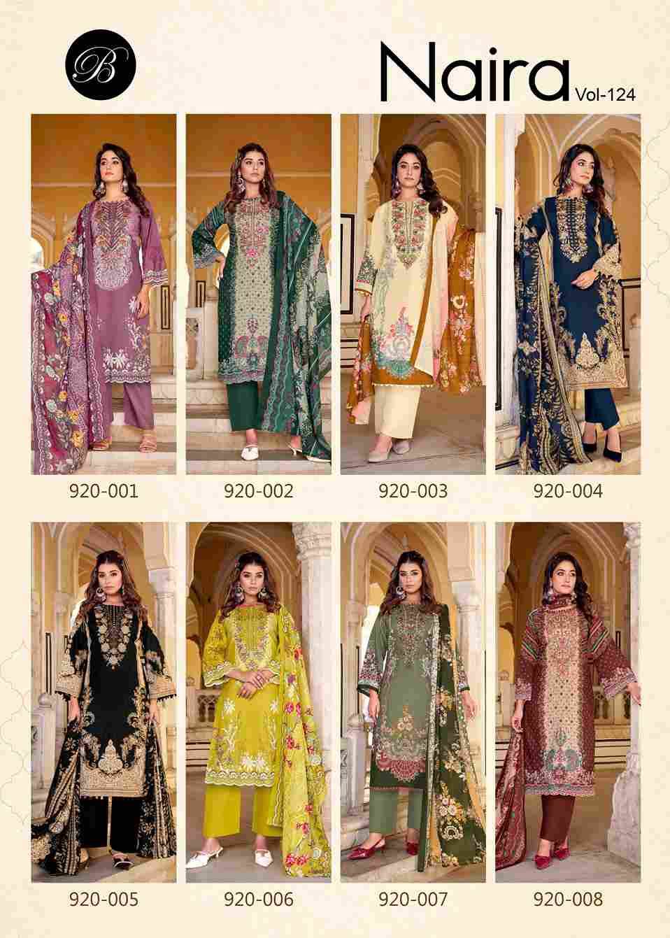 Naira Vol-124 By Belliza 920-001 To 920-008 Series Beautiful Festive Suits Stylish Fancy Colorful Casual Wear & Ethnic Wear Pure Cotton Print Dresses At Wholesale Price