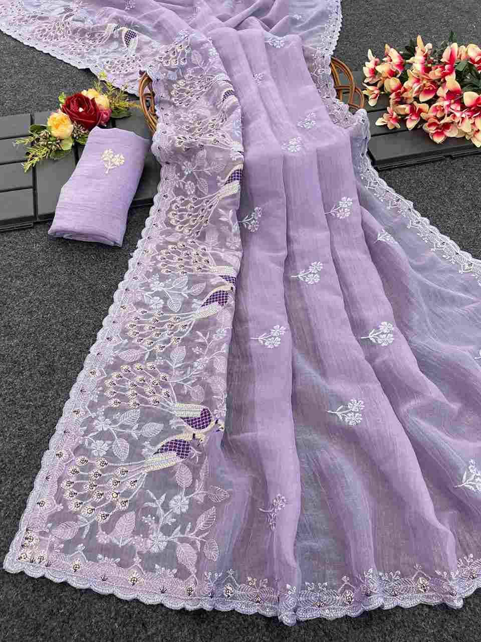 Vs-Peacock By Fashid Wholesale 01 To 04 Series Indian Traditional Wear Collection Beautiful Stylish Fancy Colorful Party Wear & Occasional Wear Soft Georgette Sarees At Wholesale Price