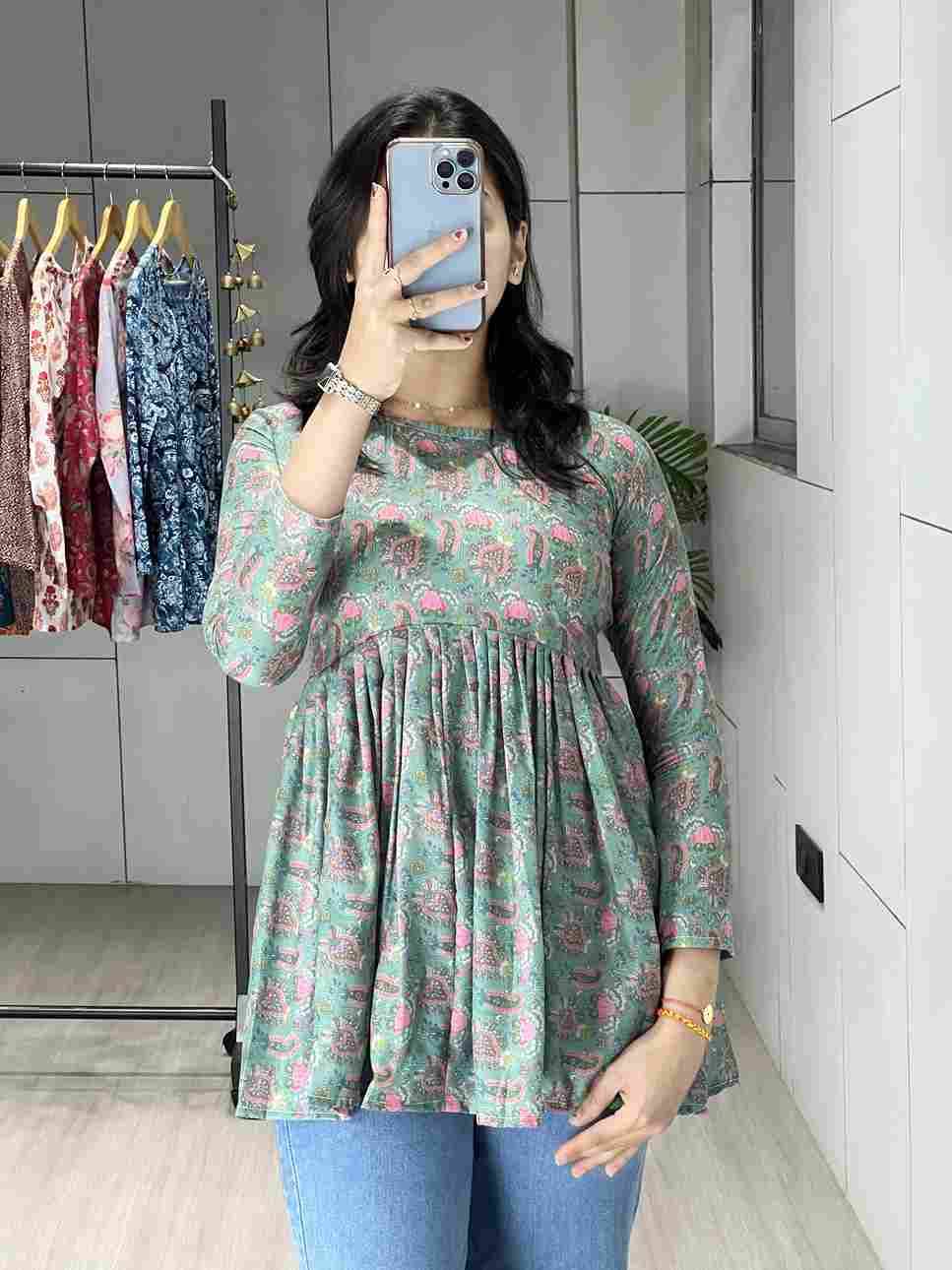 Gr-5003 By Fashid Wholesale 01 To 06 Series Beautiful Stylish Fancy Colorful Casual Wear & Ethnic Wear Heavy Rayon Slub Tops At Wholesale Price