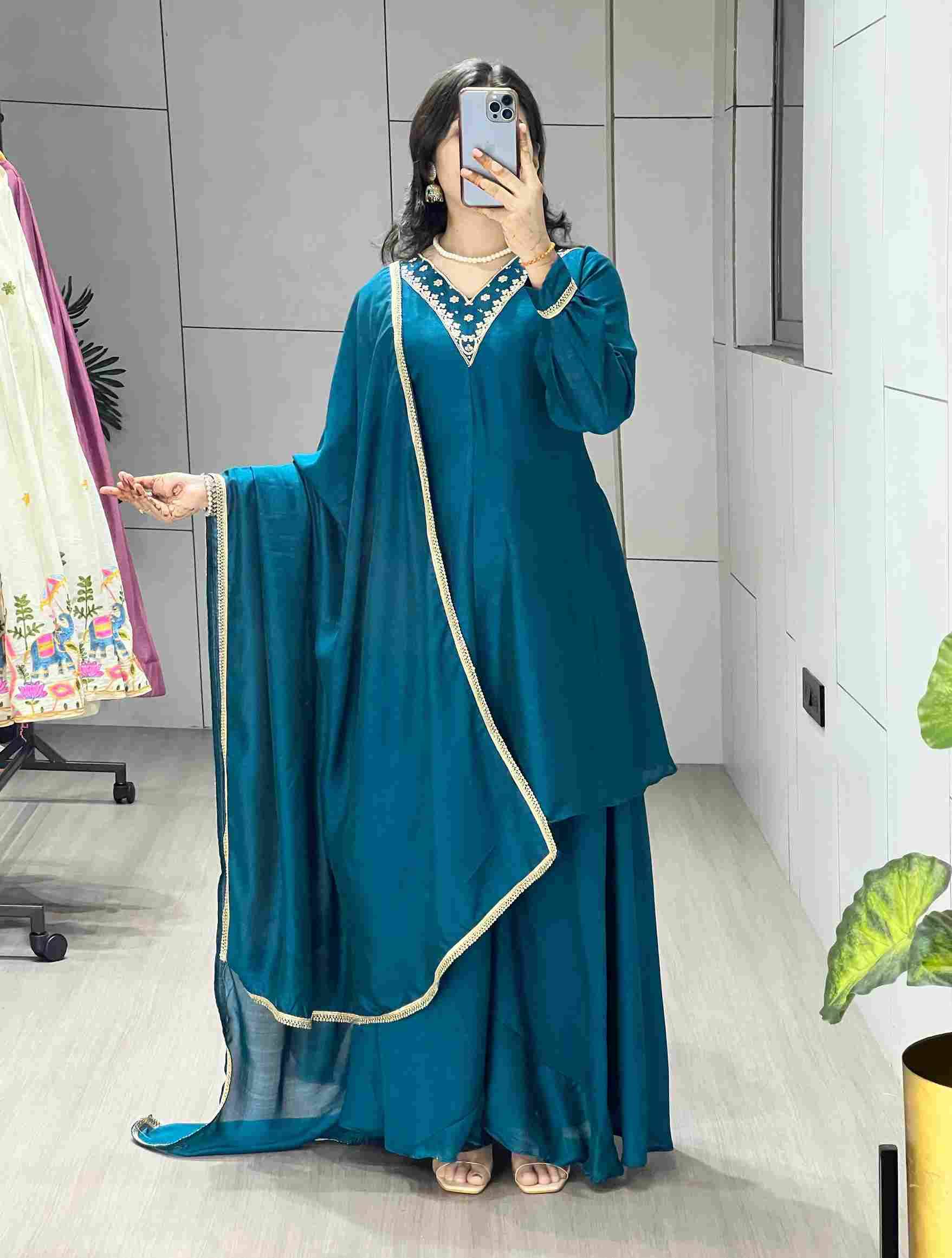 Gr-8301 By Fashid Wholesale Wear Collection Beautiful Stylish Colorful Fancy Party Wear & Occasional Wear Vichitra Silk Dresses At Wholesale Price