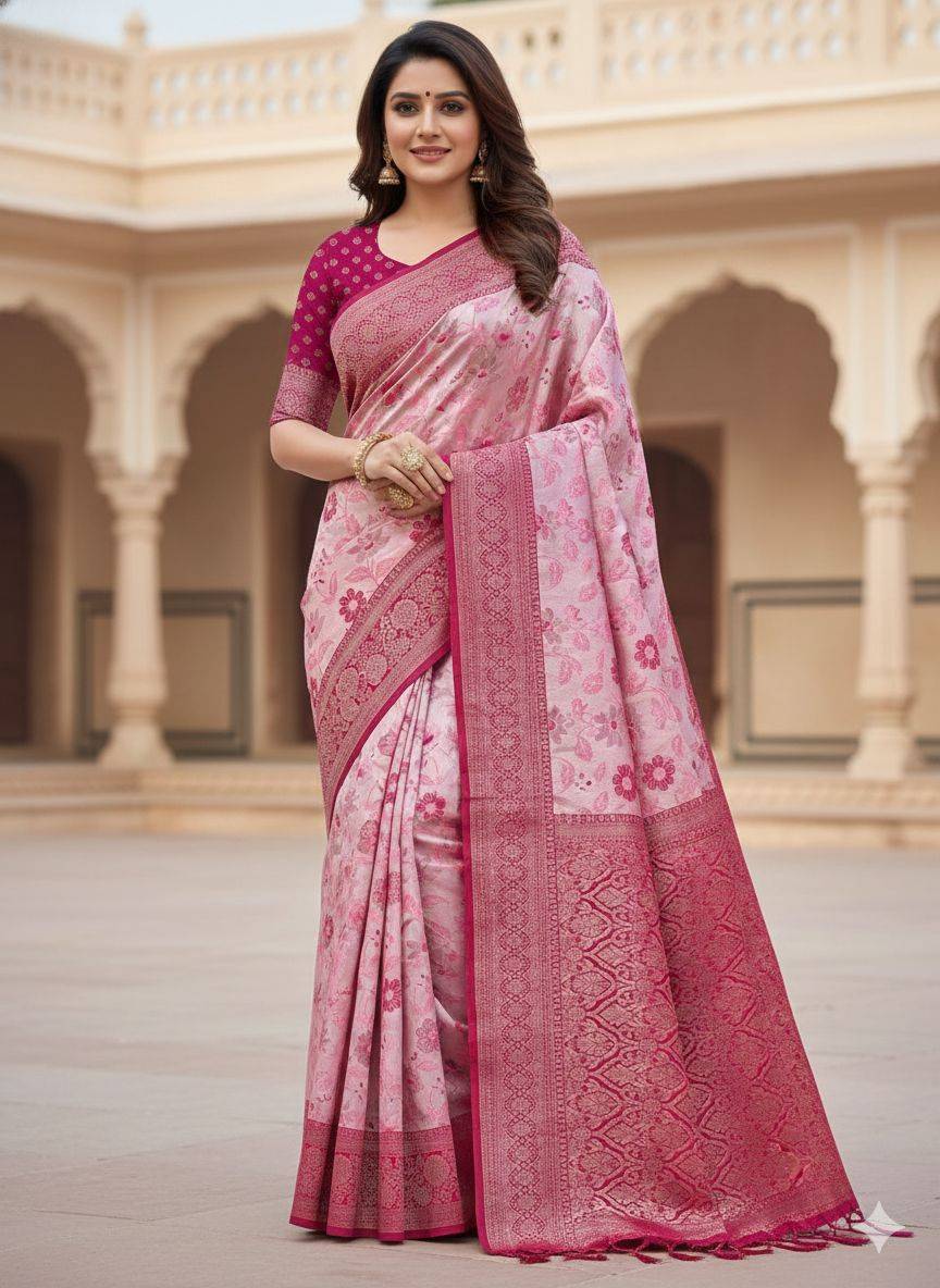 Lc-856 By Fashid Wholesale 01 To 08 Series Indian Traditional Wear Collection Beautiful Stylish Fancy Colorful Party Wear & Occasional Wear Tissue Silk Sarees At Wholesale Price