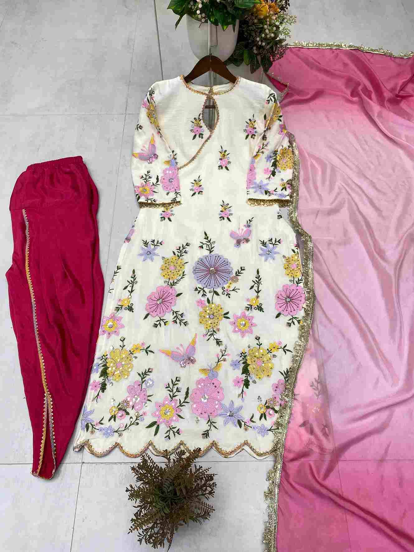 Be-418 By Fashid Wholesale Wear Collection Beautiful Stylish Colorful Fancy Party Wear & Occasional Wear Chinnon Dresses At Wholesale Price