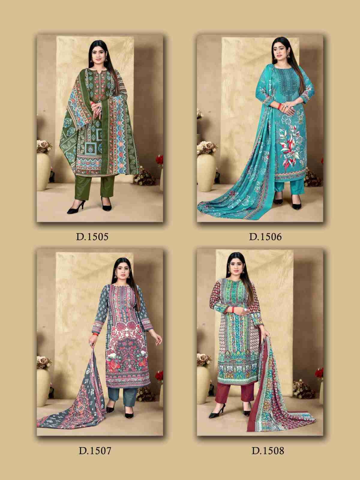 Karachi Express Vol-15 By Ramdev Creation 1501 To 1508 Series Beautiful Stylish Festive Suits Fancy Colorful Casual Wear & Ethnic Wear & Ready To Wear Pure Cotton Print Dresses At Wholesale Price
