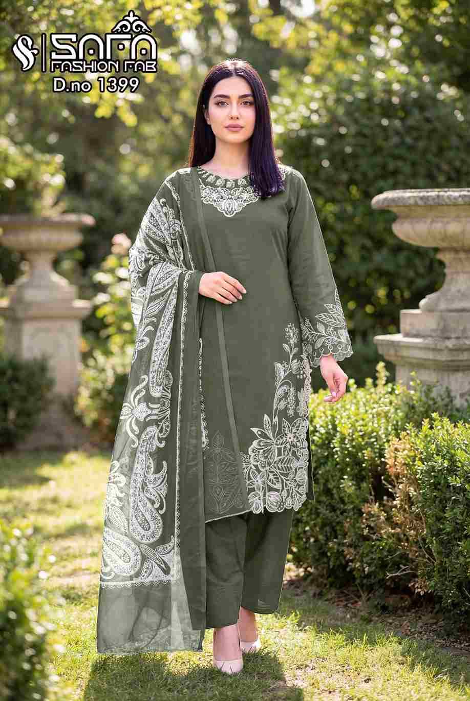 Safa 1399 Colours By Safa Fashion 1399-A To 1399-C Series Designer Stylish Fancy Colorful Beautiful Party Wear & Ethnic Wear Collection Fancy Dresses At Wholesale Price