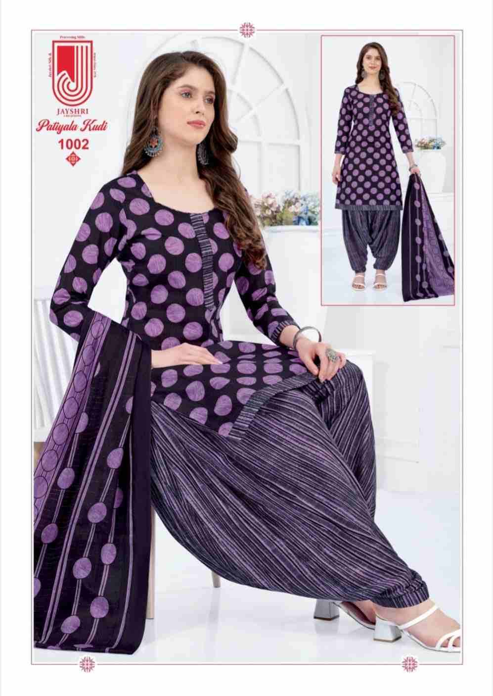 Patiyala Kudi By Jayshri Creation 1001 To 1012 Series Beautiful Festive Suits Stylish Fancy Colorful Casual Wear & Ethnic Wear Cotton Print Dresses At Wholesale Price