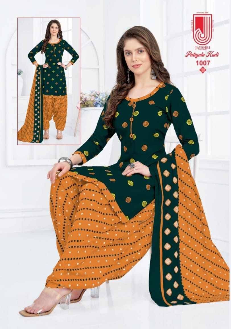 Patiyala Kudi By Jayshri Creation 1001 To 1012 Series Beautiful Festive Suits Stylish Fancy Colorful Casual Wear & Ethnic Wear Cotton Print Dresses At Wholesale Price