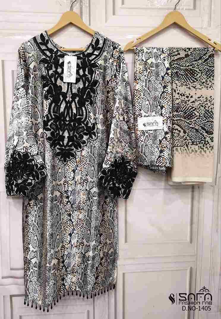 Safa 1405 Colours By Safa Fashion 1405-A To 1405-B Series Designer Stylish Fancy Colorful Beautiful Party Wear & Ethnic Wear Collection Fancy Dresses At Wholesale Price