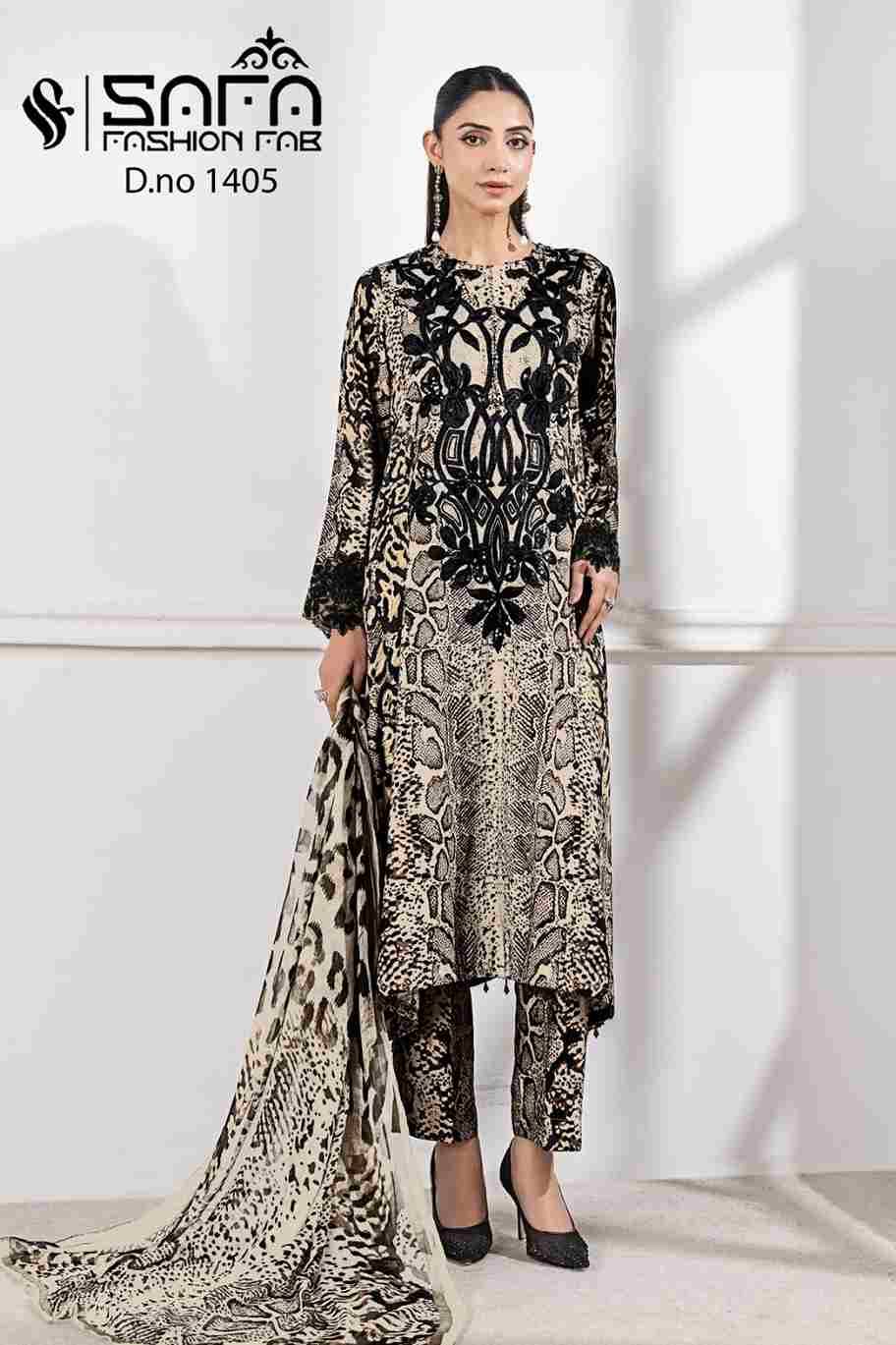 Safa 1405 Colours By Safa Fashion 1405-A To 1405-B Series Designer Stylish Fancy Colorful Beautiful Party Wear & Ethnic Wear Collection Fancy Dresses At Wholesale Price