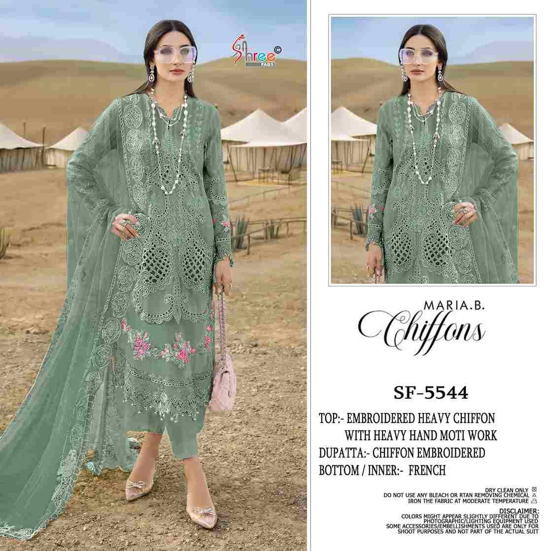 Shree Fabs Hit Design SF-5544 Colours By Shree Fabs SF-5544-A To SF-5544-D Series Beautiful Stylish Pakistani Suits Fancy Colorful Casual Wear & Ethnic Wear & Ready To Wear Chiffon Embroidery Dresses At Wholesale Price