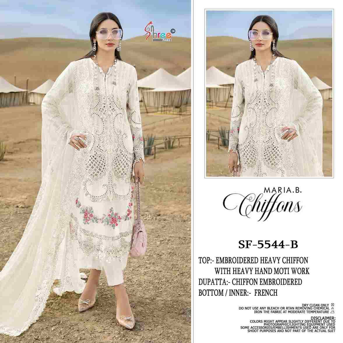 Shree Fabs Hit Design SF-5544 Colours By Shree Fabs SF-5544-A To SF-5544-D Series Beautiful Stylish Pakistani Suits Fancy Colorful Casual Wear & Ethnic Wear & Ready To Wear Chiffon Embroidery Dresses At Wholesale Price