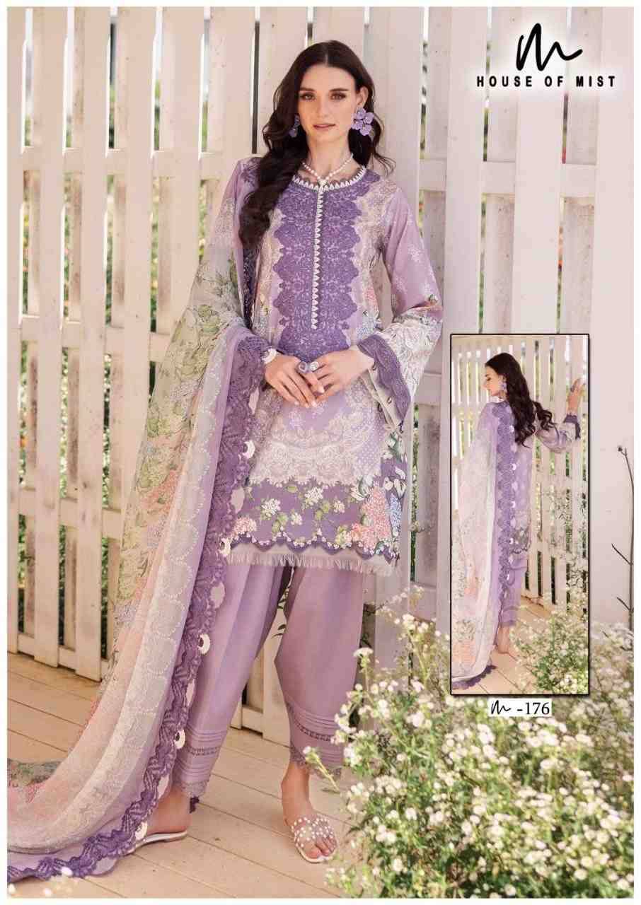 Ghazal Vol-18 By House Of Mist 171 To 176 Series Beautiful Pakistani Suits Colorful Stylish Fancy Casual Wear & Ethnic Wear Pure Cotton Print Dresses At Wholesale Price