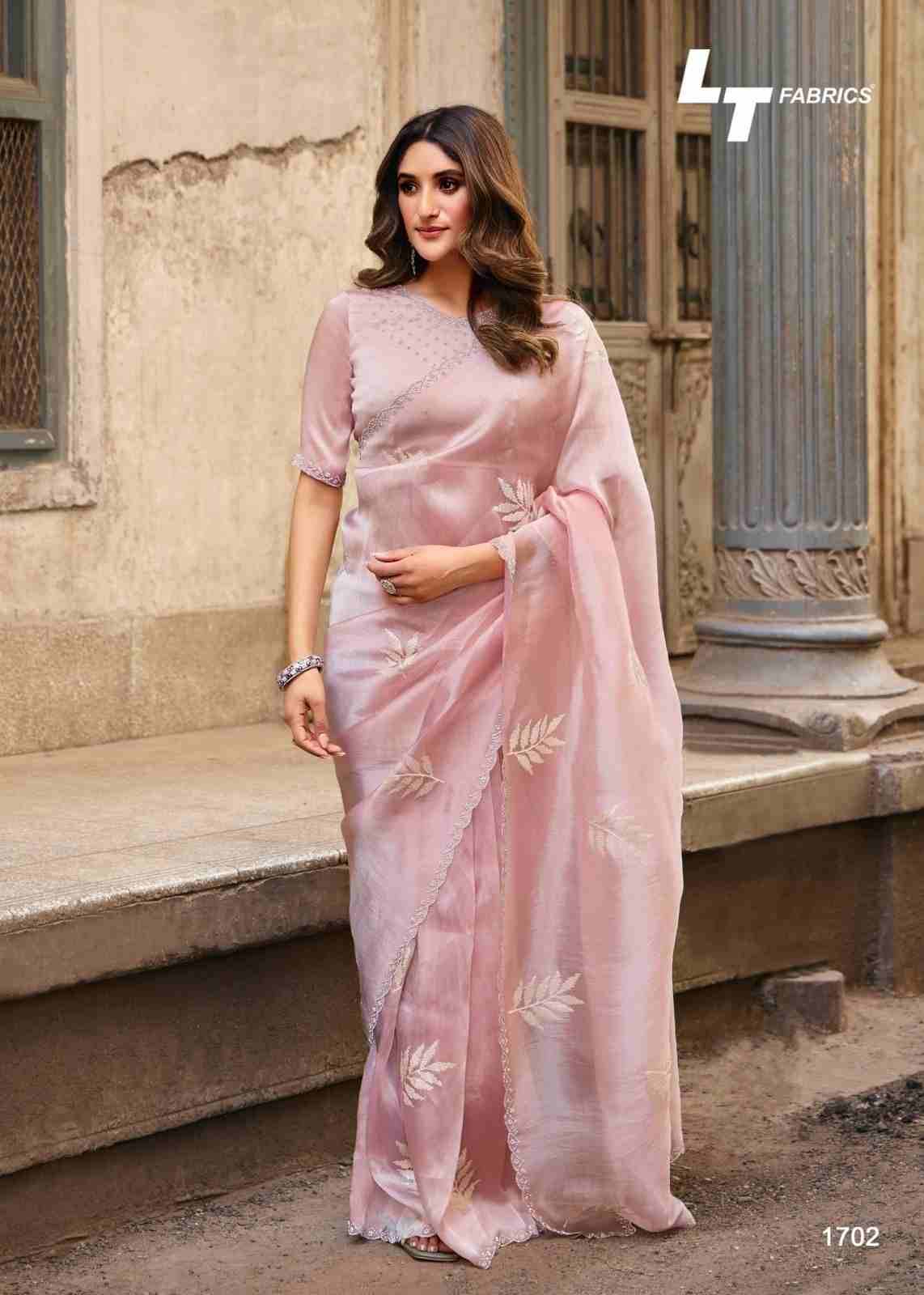 Primark Vol-17 By LT Fabrics 1701 To 1706 Series Indian Traditional Wear Collection Beautiful Stylish Fancy Colorful Party Wear & Occasional Wear Malai Silk Sarees At Wholesale Price