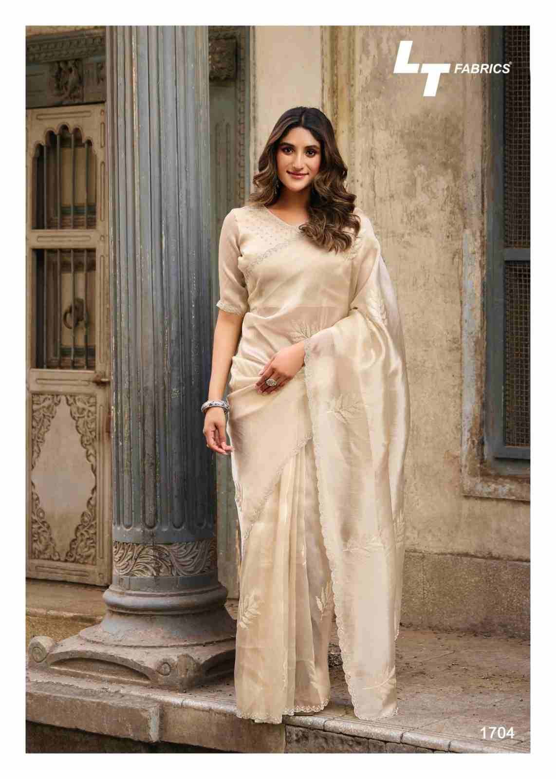 Primark Vol-17 By LT Fabrics 1701 To 1706 Series Indian Traditional Wear Collection Beautiful Stylish Fancy Colorful Party Wear & Occasional Wear Malai Silk Sarees At Wholesale Price