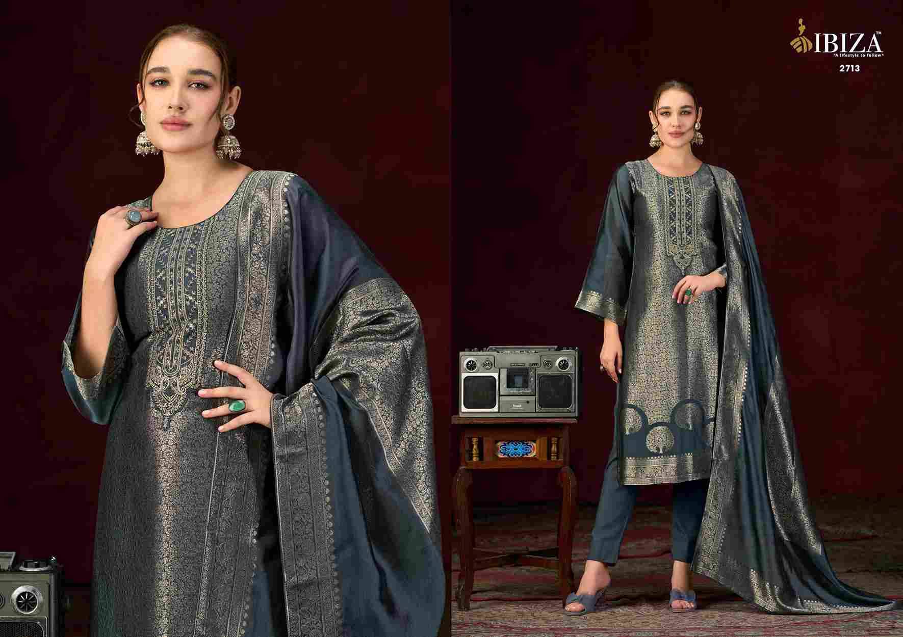 Sakhi Vol-18 By Ibiza 2711 To 2714 Series Designer Festive Suits Beautiful Fancy Stylish Colorful Party Wear & Occasional Wear Pure Silk Jacquard Dresses At Wholesale Price