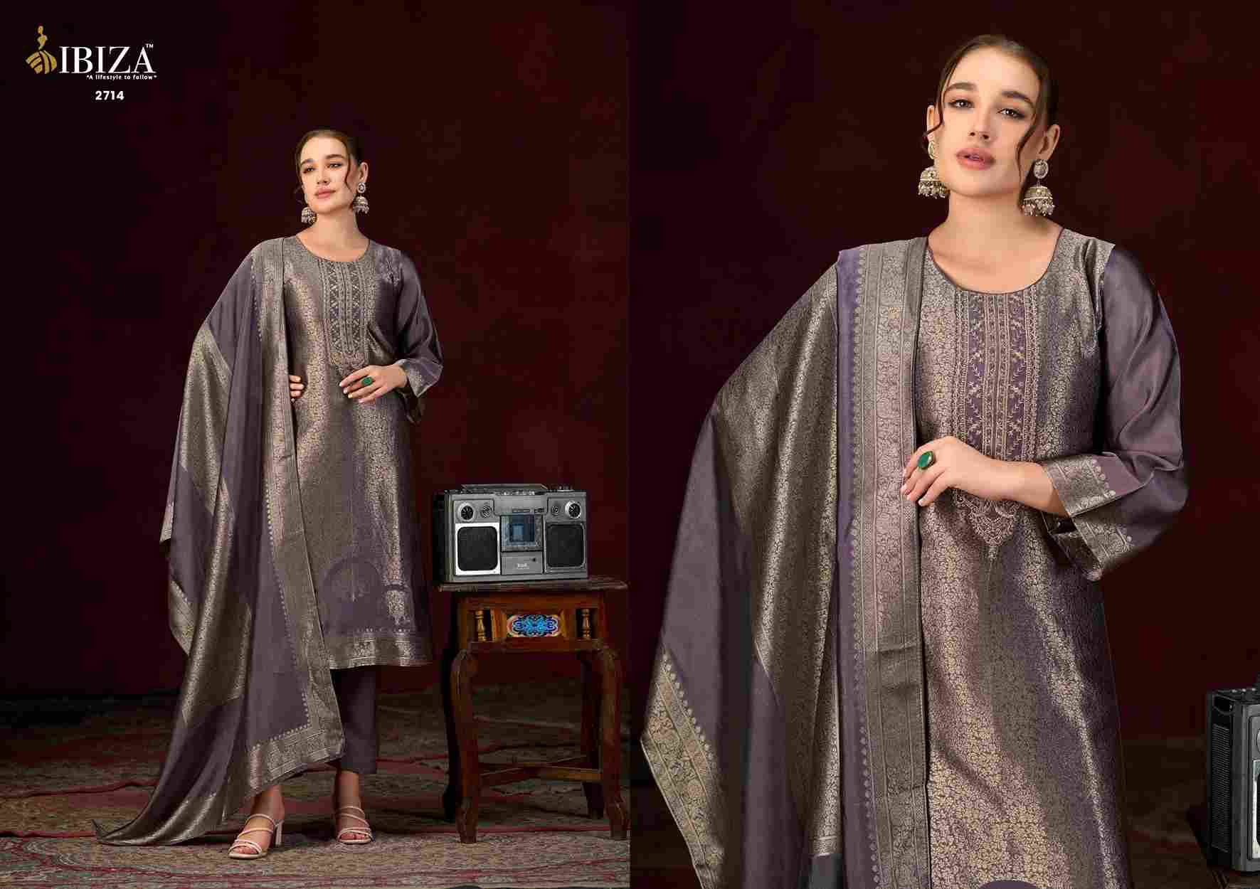 Sakhi Vol-18 By Ibiza 2711 To 2714 Series Designer Festive Suits Beautiful Fancy Stylish Colorful Party Wear & Occasional Wear Pure Silk Jacquard Dresses At Wholesale Price