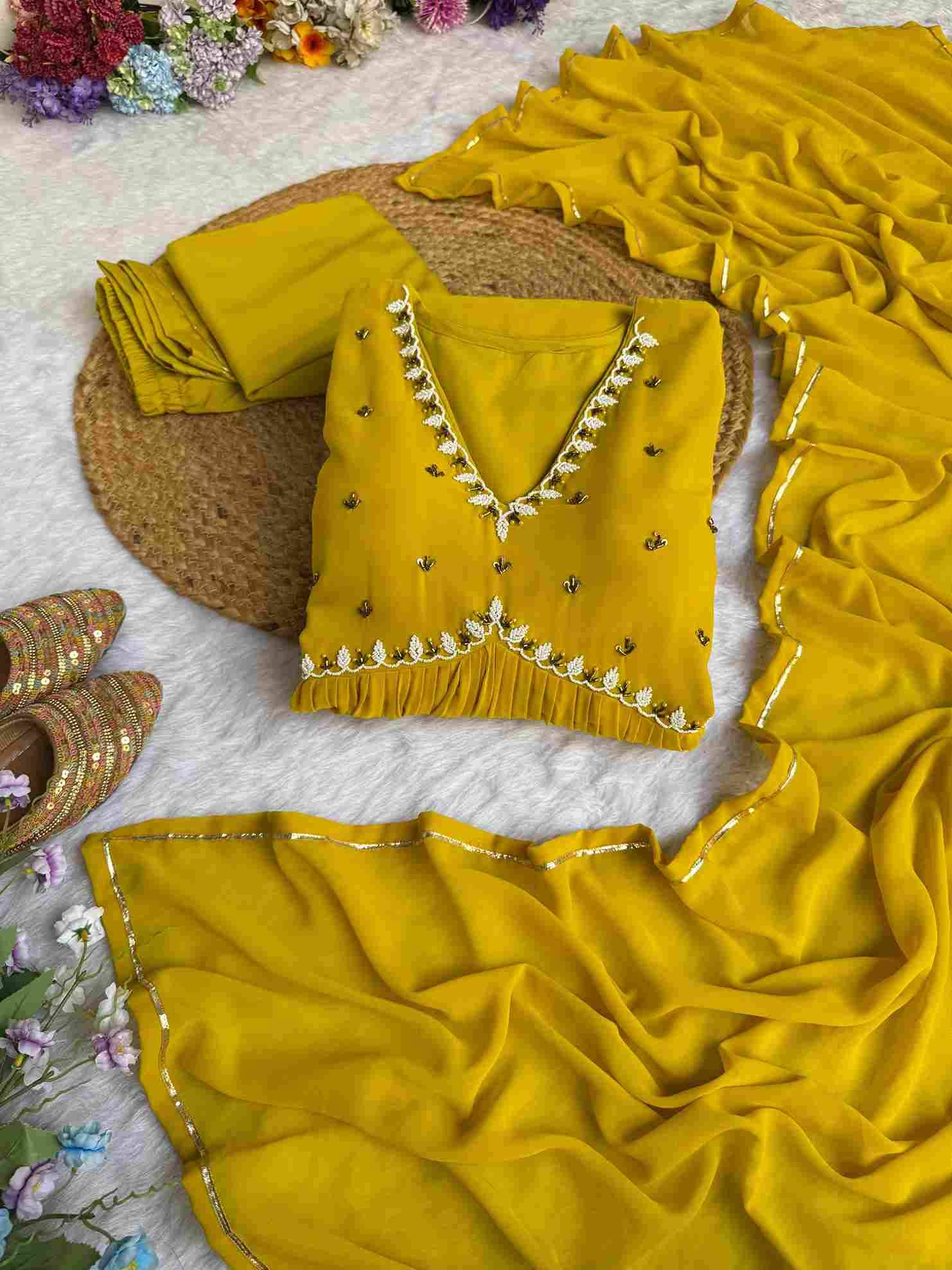 Mb-317 By Fashid Wholesale 01 To 04 Series Beautiful Suits Colorful Stylish Fancy Casual Wear & Ethnic Wear Faux Georgette Gown At Wholesale Price