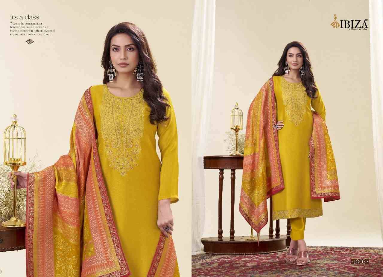 Raabta By Ibiza 1001 To 1004 Series Beautiful Festive Suits Colorful Stylish Fancy Casual Wear & Ethnic Wear Pure Russian Silk Dresses At Wholesale Price