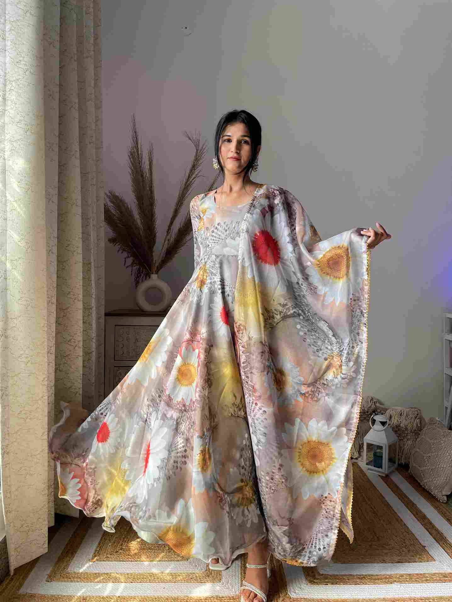 Mb-290 By Fashid Wholesale Beautiful Suits Colorful Stylish Fancy Casual Wear & Ethnic Wear Organza Tabby Silk Gowns At Wholesale Price