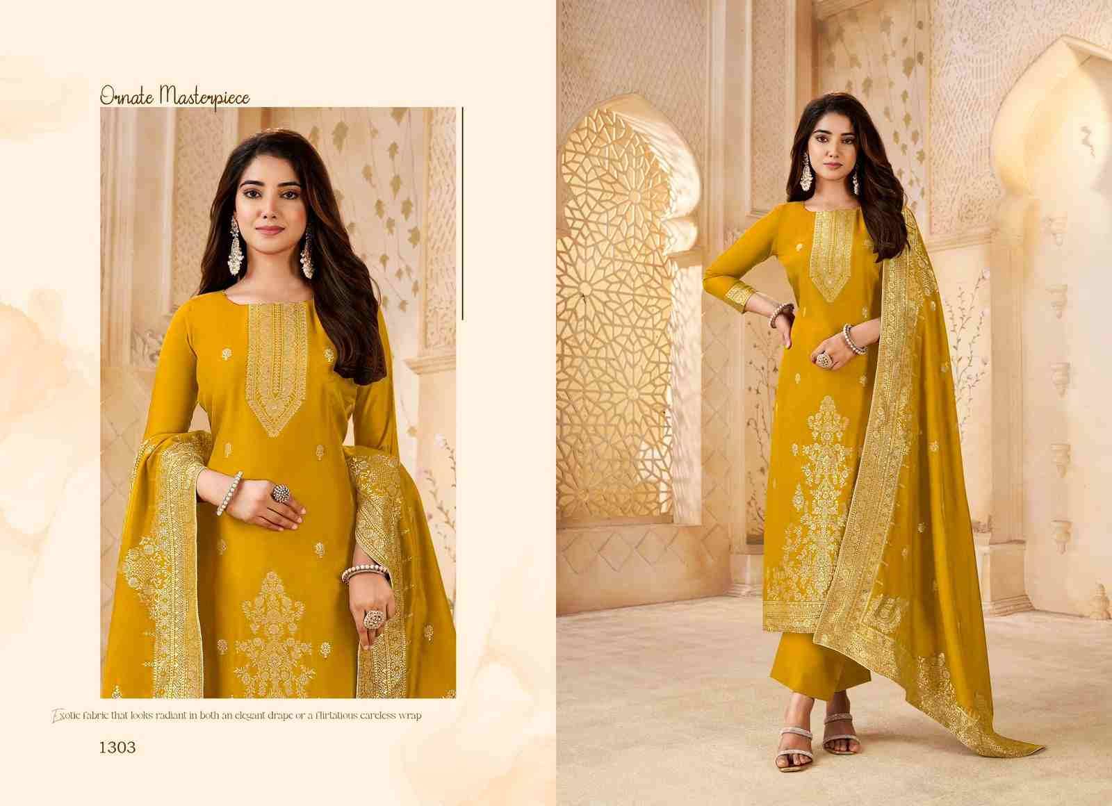 Mehar Vol-11 By Tanishk Fashion 1301 To 1304 Series Beautiful Stylish Festive Suits Fancy Colorful Casual Wear & Ethnic Wear & Ready To Wear Pure Viscose Muslin Jacquard Silk Dresses At Wholesale Price