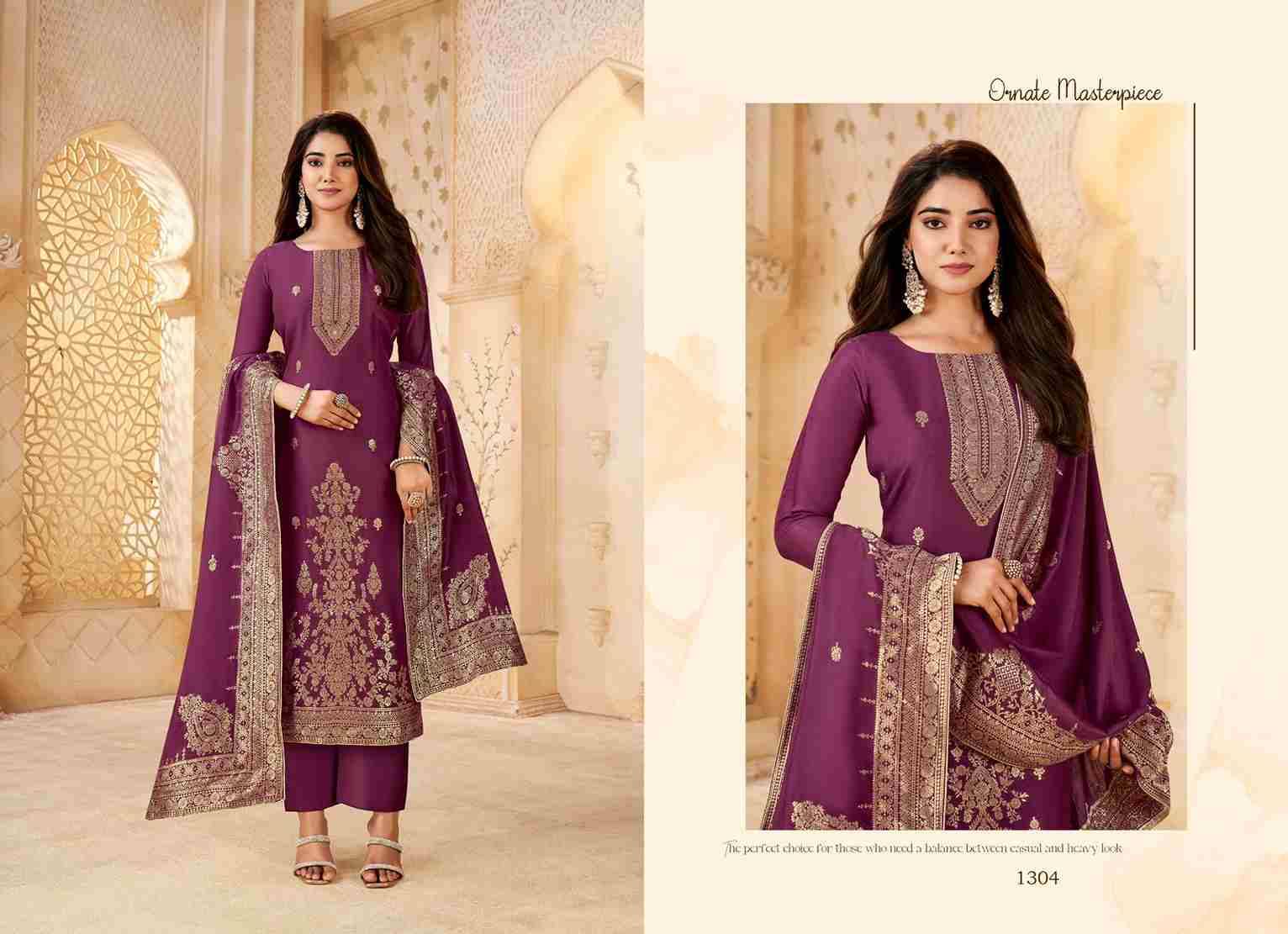 Mehar Vol-11 By Tanishk Fashion 1301 To 1304 Series Beautiful Stylish Festive Suits Fancy Colorful Casual Wear & Ethnic Wear & Ready To Wear Pure Viscose Muslin Jacquard Silk Dresses At Wholesale Price
