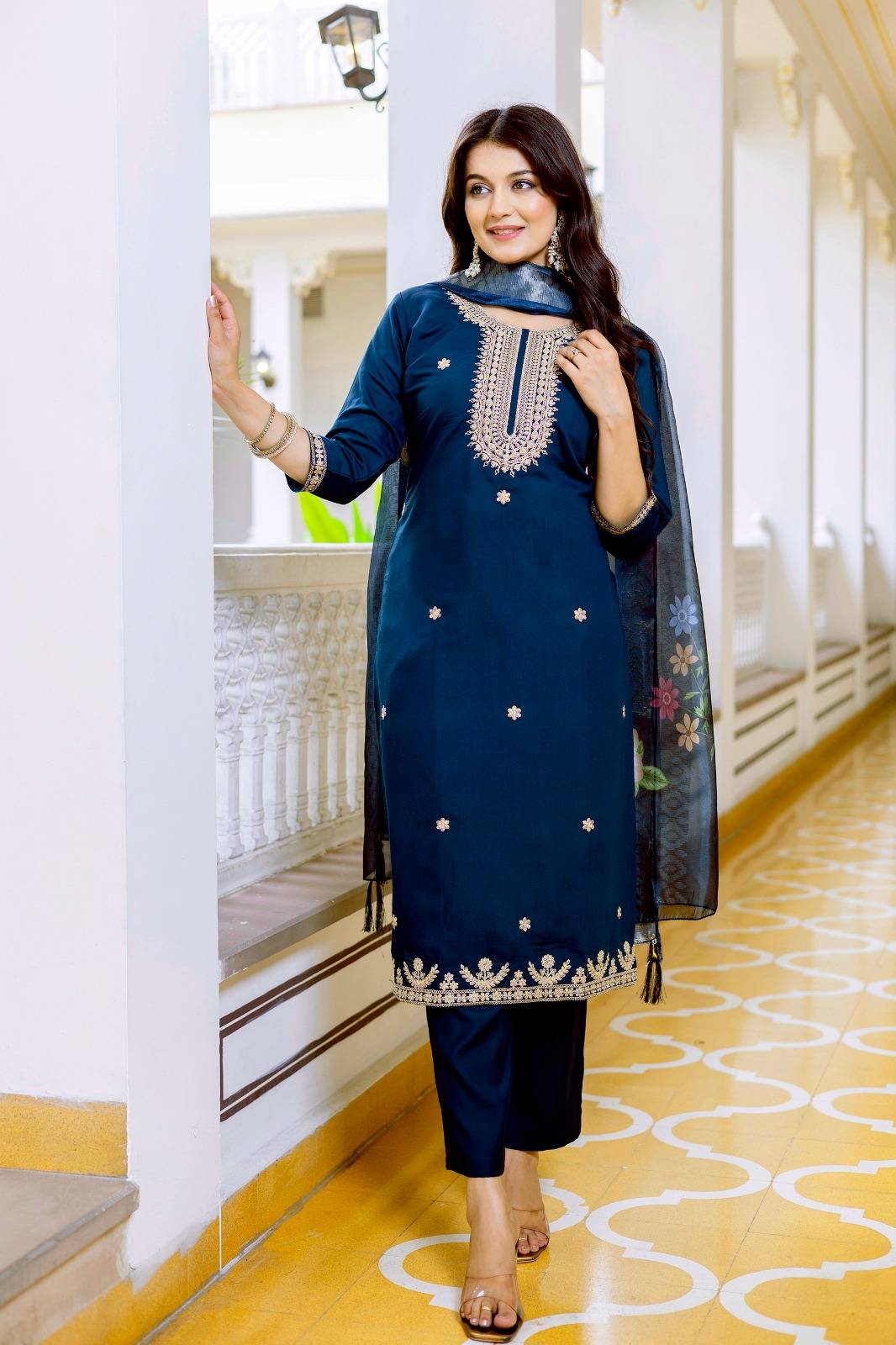 Dc-33 By Fashid Wholesale Beautiful Stylish Festive Suits Fancy Colorful Casual Wear & Ethnic Wear & Ready To Wear Viscose Chanderi Dresses At Wholesale Price