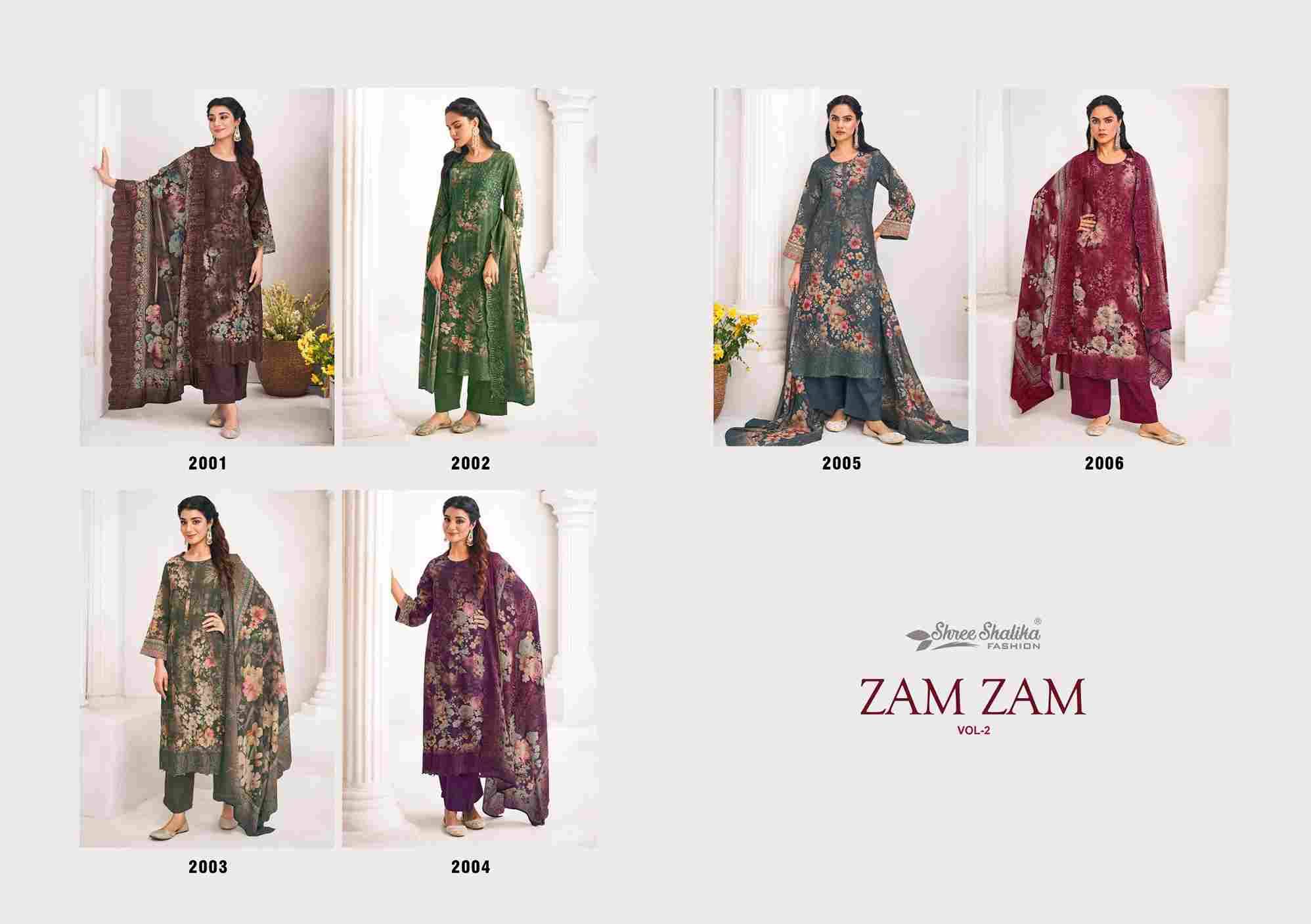 Zam Zam Vol-2 By Shree Shalika Fashion 2001 To 2006 Series Beautiful Stylish Festive Suits Fancy Colorful Casual Wear & Ethnic Wear & Ready To Wear Lawn Cotton Dresses At Wholesale Price