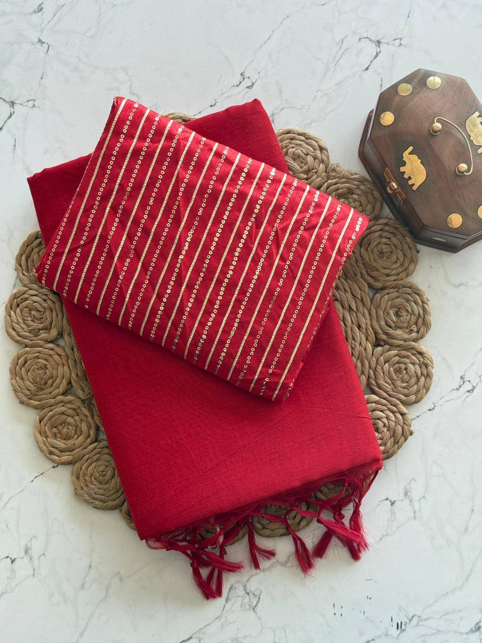 Vt-5002 By Fashid Wholesale 01 To 08 Series Indian Traditional Wear Collection Beautiful Stylish Fancy Colorful Party Wear & Occasional Wear Pure Chanderi Cotton Sarees At Wholesale Price