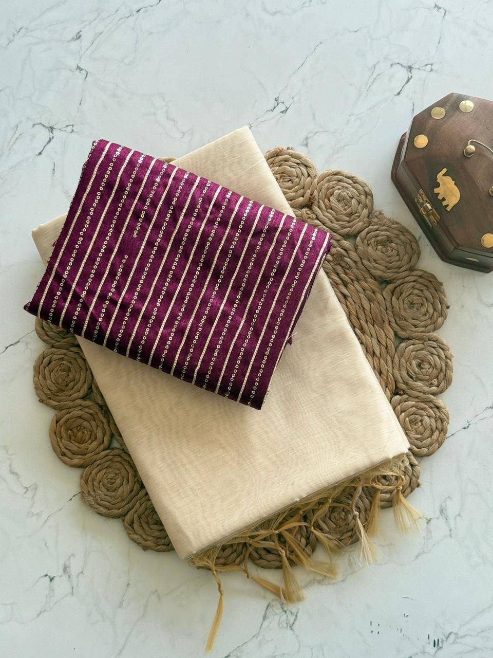 Vt-5002 By Fashid Wholesale 01 To 08 Series Indian Traditional Wear Collection Beautiful Stylish Fancy Colorful Party Wear & Occasional Wear Pure Chanderi Cotton Sarees At Wholesale Price