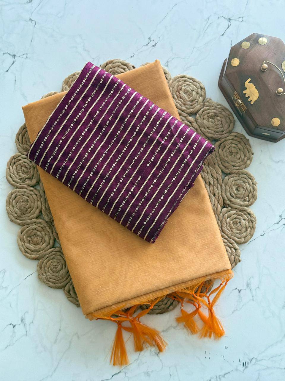 Vt-5002 By Fashid Wholesale 01 To 08 Series Indian Traditional Wear Collection Beautiful Stylish Fancy Colorful Party Wear & Occasional Wear Pure Chanderi Cotton Sarees At Wholesale Price