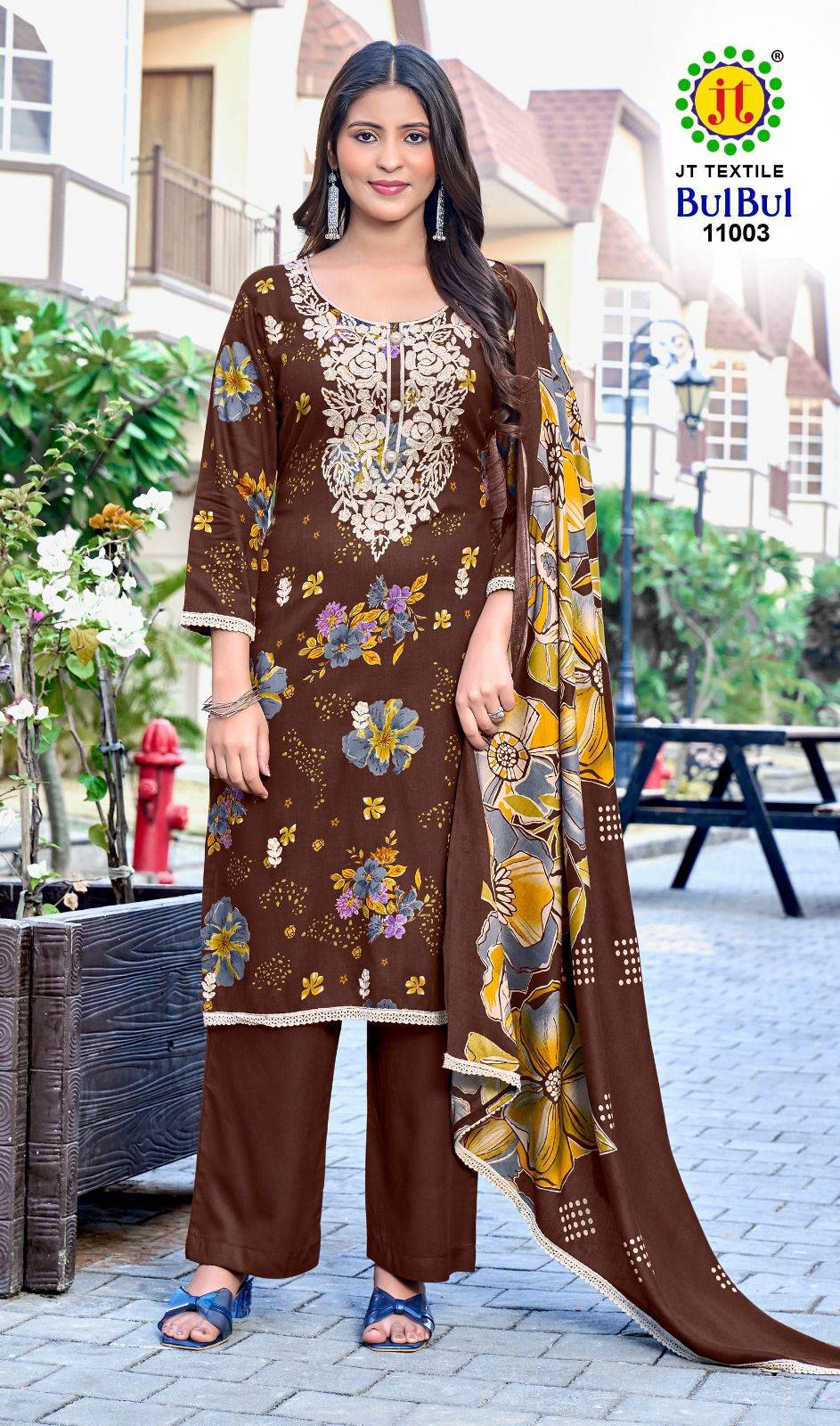Bulbul Vol-11 By JT 11001 To 11005 Series Beautiful Festive Suits Colorful Stylish Fancy Casual Wear & Ethnic Wear Rayon Dresses At Wholesale Price