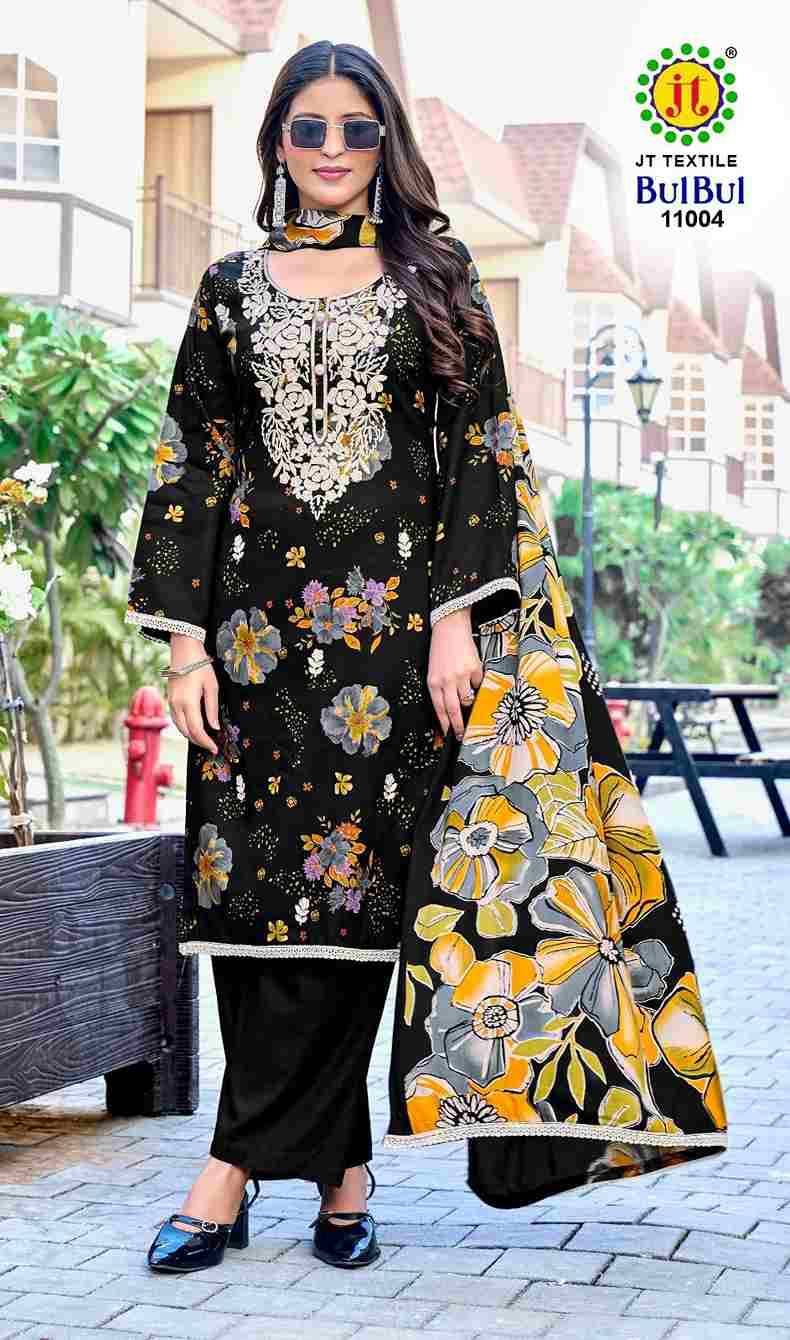 Bulbul Vol-11 By JT 11001 To 11005 Series Beautiful Festive Suits Colorful Stylish Fancy Casual Wear & Ethnic Wear Rayon Dresses At Wholesale Price