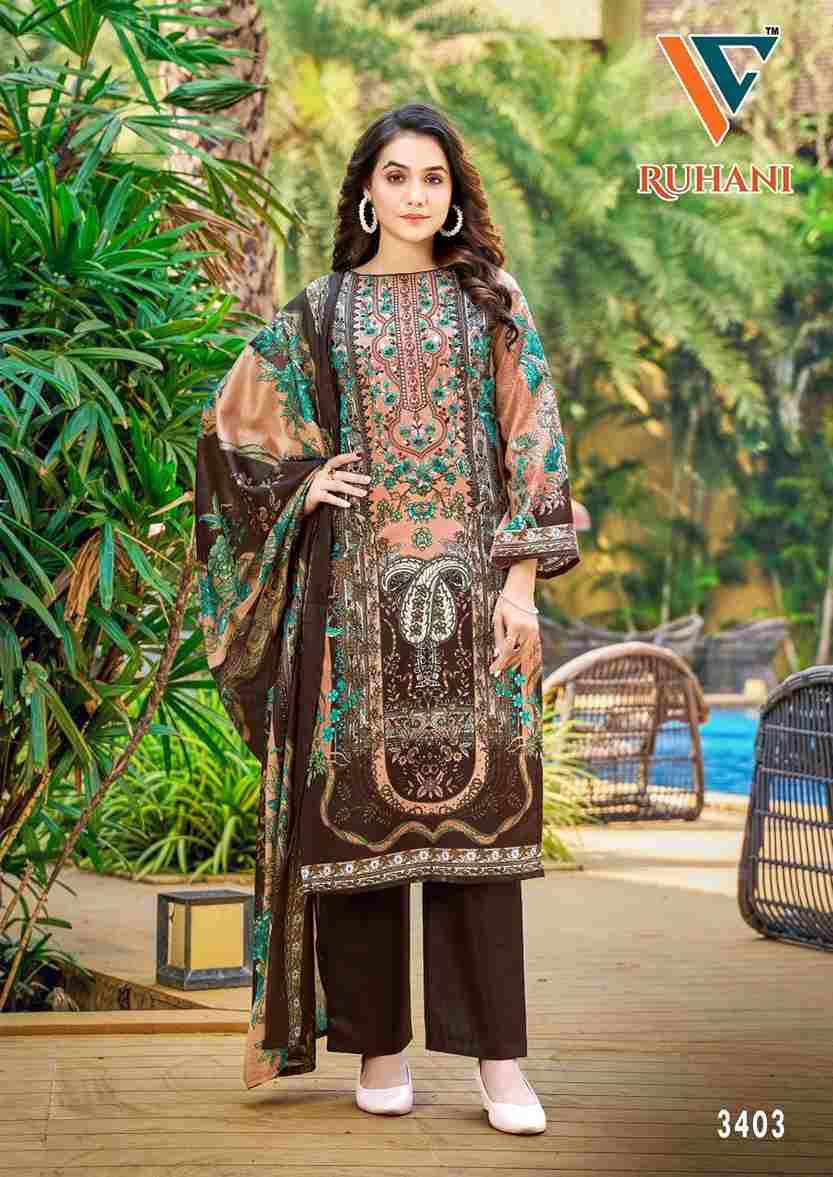 Ruhani Vol-34 By Vandana Creation 3401 To 3408 Series Beautiful Festive Suits Stylish Fancy Colorful Casual Wear & Ethnic Wear Cotton Print Dresses At Wholesale Price