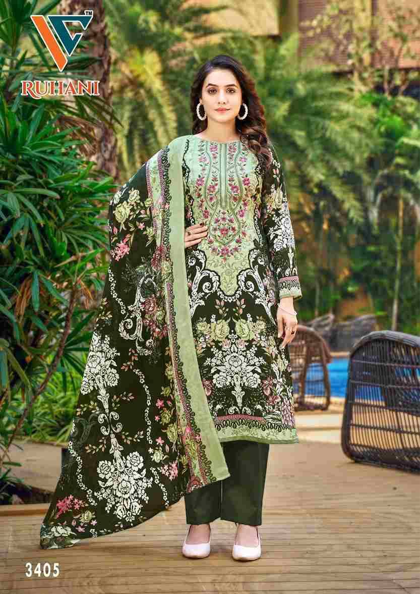 Ruhani Vol-34 By Vandana Creation 3401 To 3408 Series Beautiful Festive Suits Stylish Fancy Colorful Casual Wear & Ethnic Wear Cotton Print Dresses At Wholesale Price