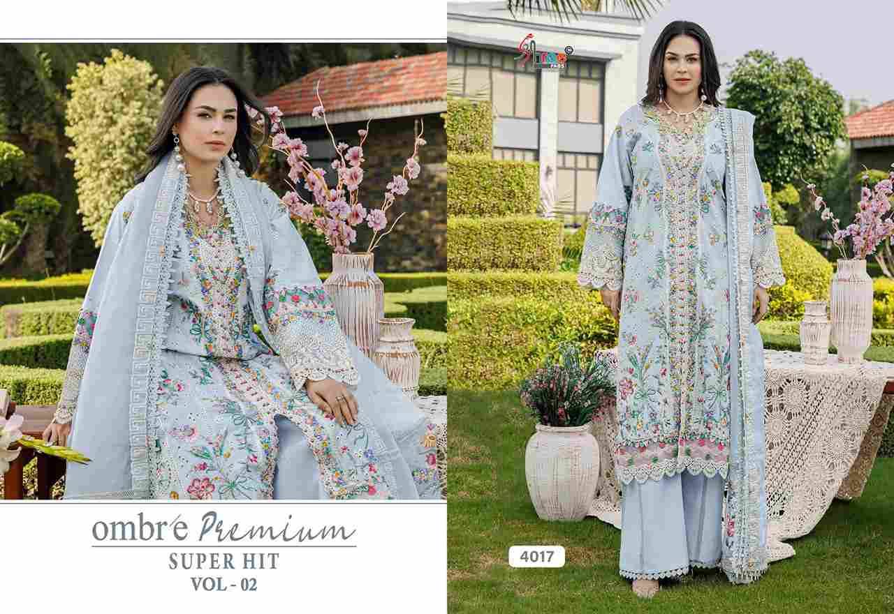 Ombre Premium Super Hit Vol-2 By Shree Fabs Designer Pakistani Suits Collection Beautiful Stylish Fancy Colorful Party Wear & Ethnic Wear Pure Viscose With Pure Cotton With Embroidery Dresses At Wholesale Price