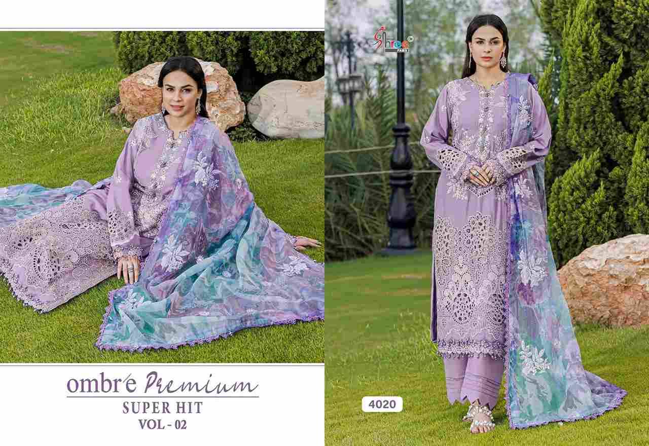 Ombre Premium Super Hit Vol-2 By Shree Fabs Designer Pakistani Suits Collection Beautiful Stylish Fancy Colorful Party Wear & Ethnic Wear Pure Viscose With Pure Cotton With Embroidery Dresses At Wholesale Price