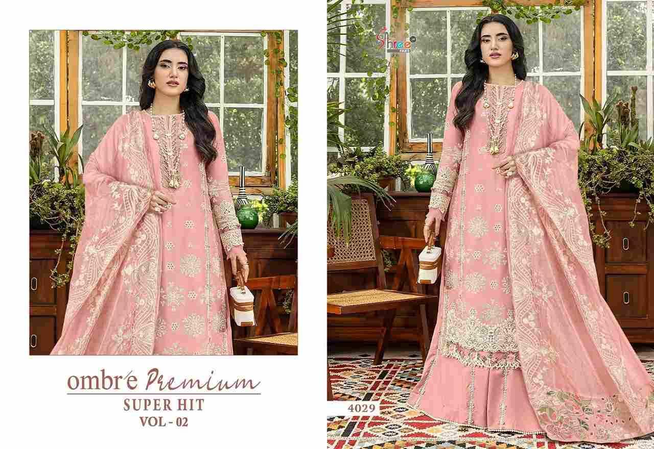Ombre Premium Super Hit Vol-2 By Shree Fabs Designer Pakistani Suits Collection Beautiful Stylish Fancy Colorful Party Wear & Ethnic Wear Pure Viscose With Pure Cotton With Embroidery Dresses At Wholesale Price