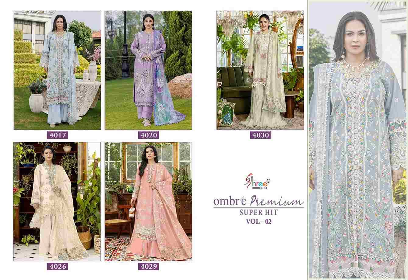 Ombre Premium Super Hit Vol-2 By Shree Fabs Designer Pakistani Suits Collection Beautiful Stylish Fancy Colorful Party Wear & Ethnic Wear Pure Viscose With Pure Cotton With Embroidery Dresses At Wholesale Price