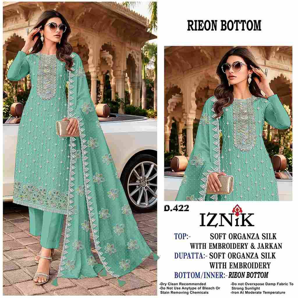 Iznik 422 Colours By Iznik Fab 422-A To 422-D Series Designer Pakistani Suits Beautiful Stylish Fancy Colorful Party Wear & Occasional Wear Velvet With Embroidery Dresses At Wholesale Price